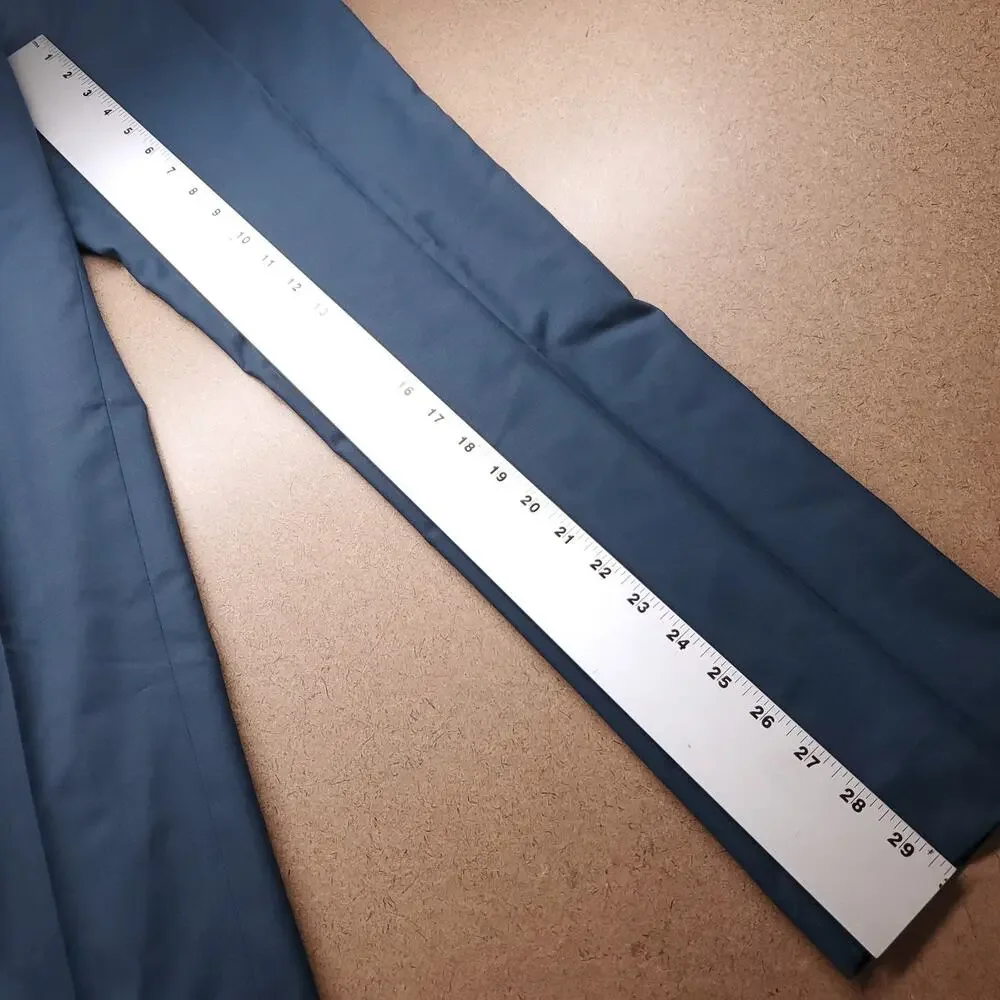 Indochino Made to Measure Slim Dress Pants Men 29x30 Teal‎ Tailored Officecore